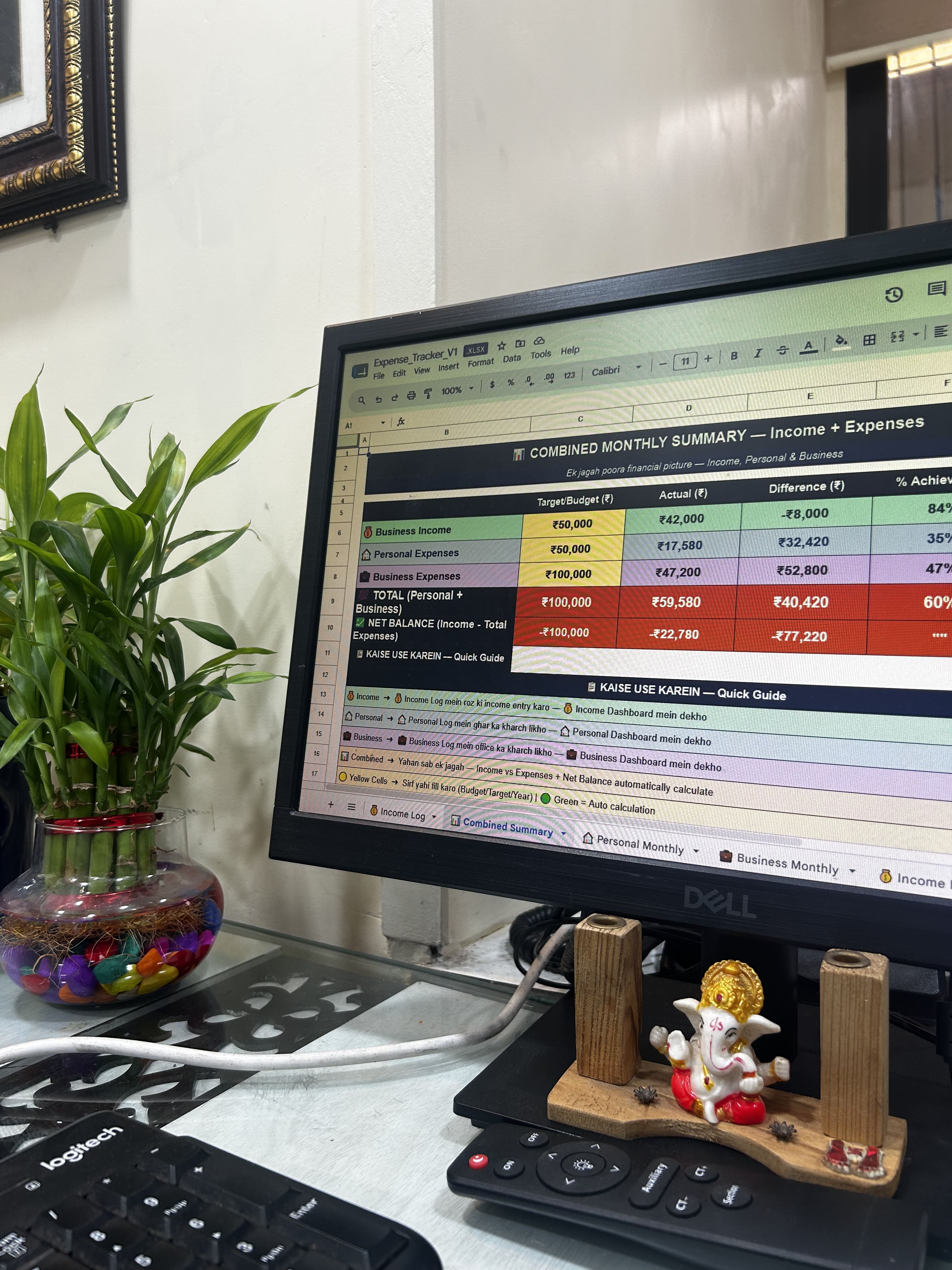 Business income and expense tracker